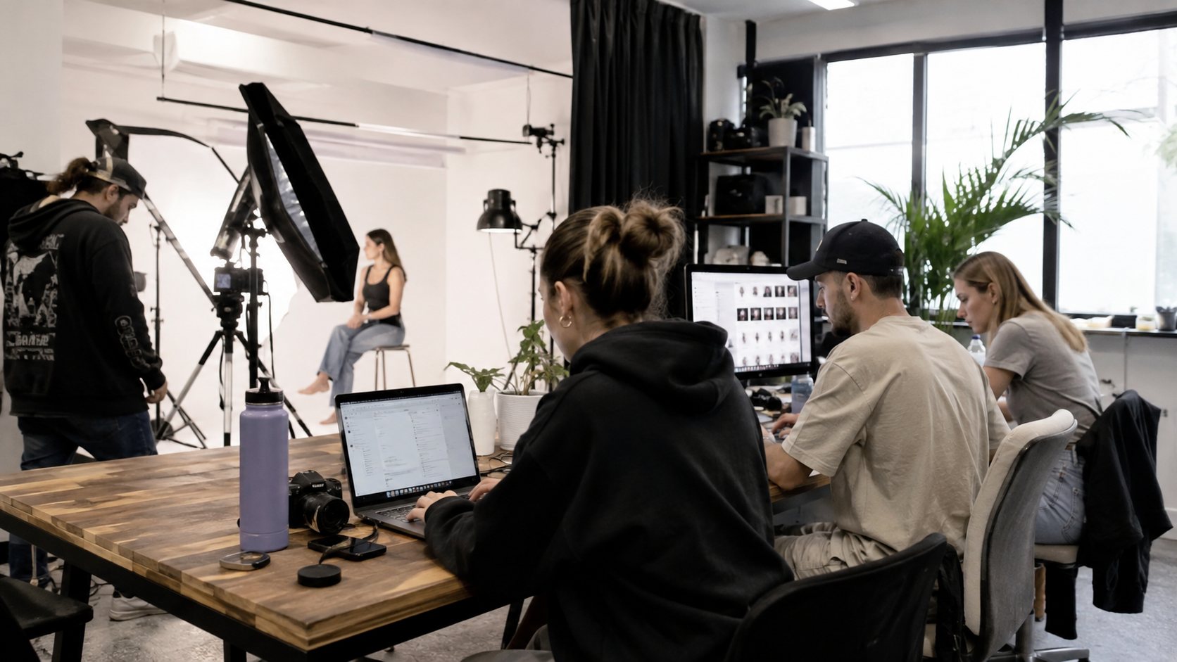 The Isolation Media studio at work